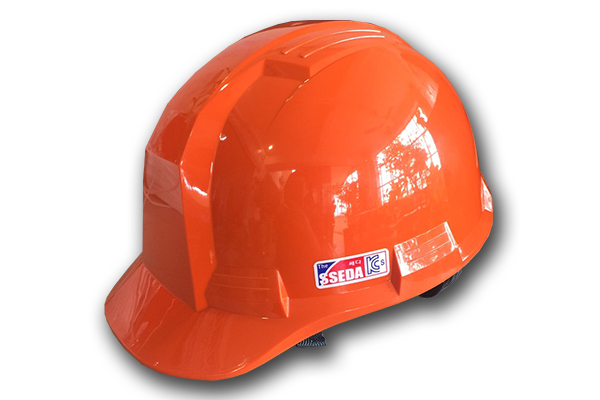 Mũ an toàn SSEDA IV Hàn Quốc có mặt phẳng màu cam 